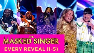 Every Masked Singer Reveal Season 1 Season 2 Season 3 Season 4 Season 5 [upl. by Bellaude]