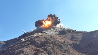 1000 lb JDAM GBU32 JDAM Dropped in Mangwal Valley Kunar Province in HD [upl. by Earased]