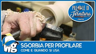 Sgorbia per profilare  Pillole di tornitura Ep4 [upl. by Isla]