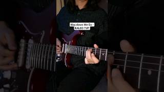 Way down We Go  KALEO guitartutorial tabs waydownwego kaleo electricguitar guitarrmoon fyp [upl. by Arihsay]