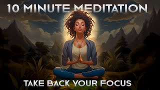 10Minute Unguided Meditation For Beginners  No Focus Checks [upl. by Macegan469]