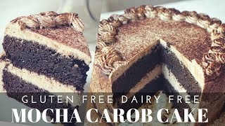 Gluten Free Dairy Free Mocha Carob Cake Refined Sugar Free Gum Free [upl. by Sikleb]