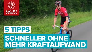 5 Tipps um schneller zu fahren ohne mehr Kraftaufwand [upl. by Nettle197]