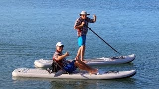 Inflatable Double SUP Paddle Board  Kayak Combo Patent Pending [upl. by Bobina]