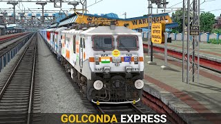 17201 Golconda Express  Train Simulator  Indian Train  Rail Road Games [upl. by Onej]