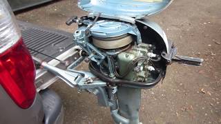 yard sale 1956 evinrude 10 hp sportwin [upl. by Haughay]