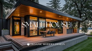 Modern Small House Organic Modern Interior Design Tips for Contemporary Houses and Small Gardens [upl. by Annaerda]