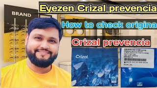 Eyezen Crizal Prevencia  crizal Eyezen vs Prevencia  how to check original Crizal Prevencia Lenses [upl. by Minsat293]