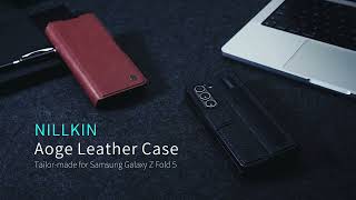 NILLKIN Aoge Leather Case for Galaxy Z Fold5 [upl. by Woodruff]