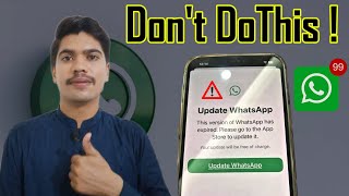 WhatsApp Update Notification Reality   Avoid it [upl. by Eilujna]