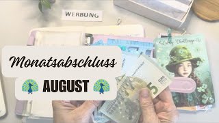 Monatsabschluss August Familienbudget umschlagmethode budgeting [upl. by Nnyliram]