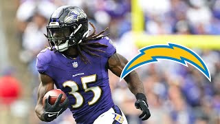 New RB Gus Edwards Highlights  LA Chargers [upl. by Kelton]