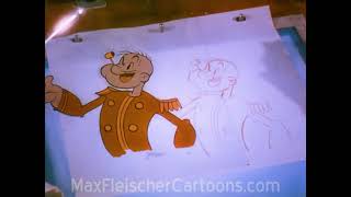 Popular Science  35mm  Fleischer Studios Behind The Scenes  1938  Max Fleischer Popeye Cartoon [upl. by Ynatsed]