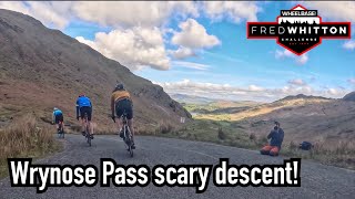 Cycling down the very scary Wrynose Pass during Fred Whitton Challenge 2023  UK sportive descent 🚴 [upl. by Fowkes898]