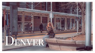 Casual Walk through Downtown Denver  135mm Street Photography POV [upl. by Norre]