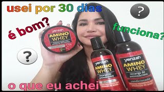 AMINO WHEY Yenzah engrossa mesmo o cabelo [upl. by Roze]