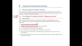 IFRS 15 Long term construction   of completion العقود طويلة الأجل [upl. by Youlton32]