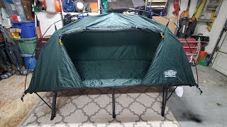 Kamprite cot tent first set up part 1 [upl. by Yht]