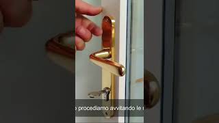 Installare Maniglia Porta Dingresso diy fabbro faidate [upl. by Eulaliah]