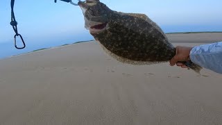 Catching Keeper Fluke on the NJ Surf 🎣 [upl. by Churchill]