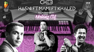 Cheb Hasni ft Cheb Mami ft Khaled  Rai Sentimental Mix  Making off Video  Live  instrumental [upl. by Joy302]