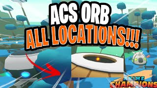 ALL DRAGON BALL ORB LOCATIONS IN ANIME CHAMPIONS SIMULATOR [upl. by Alidia]