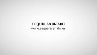 Esquelas ABC  Cómo publicar una esquela en ABC [upl. by Rene]