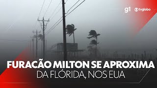 Furacão Milton se aproxima da Flórida com ventos de mais de 200kmh g1 JN noticias [upl. by Hildebrandt]