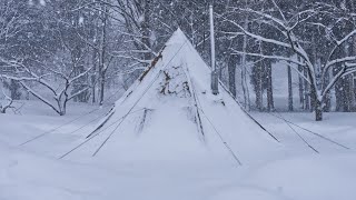 Winter Camping in a Snowstorm  Ep12 [upl. by Donnamarie]