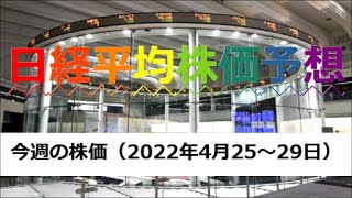 今週の日経平均株価（2022年4月25日～29日） [upl. by Eillim]