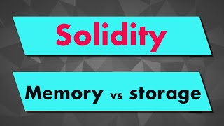 Solidity Tutorial Memory vs Storage [upl. by Suoinuj19]