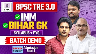 BPSC TRE 30 BIHAR GK DEMO by Sachin Academy live 3pm [upl. by Akcire]