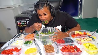 Fanum Eats A Vegetable MUKBANG😂 [upl. by Massimo738]