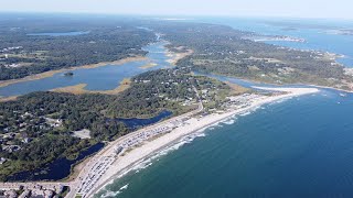 Narragansett  Rhode Island 4K Drone Footage [upl. by Rozalin]