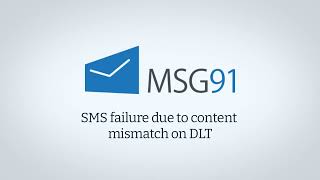 SMS Failure Due To Content Mismatch on DLT [upl. by Nerra]