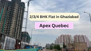 234 BHK Flat in Ghaziabad  Siddharth Vihar  Apex Quebec  Contact 8349421416 Rahul [upl. by Pelmas]