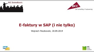 Efaktury w systemie SAP [upl. by Blodget]