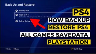 How To Restore And Backup PS4 Save Data Using USB device Easy Way [upl. by Ardra]