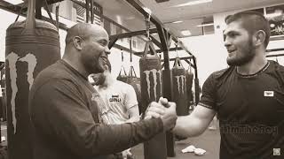 Khabib and Daniel Cormier Laughing at Dominick Cruzs Commentary Khabib UFC MMA [upl. by Freda]