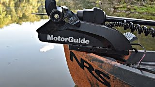 Trolling Motor on a Kayak Motorguide XI3 on a Nucanoe Frontier 12 [upl. by Paehpos]