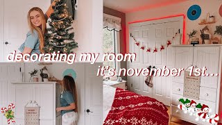 DECORATING MY ROOM FOR CHRISTMAS 2021 amp WINTERCHRISTMAS ROOM TOUR Christmas room transformation [upl. by Abisia]