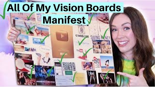 VISION BOARD SUCCESS SECRETS for Your 2024 New Year Goals  Every VISION BOARD I Make MANIFESTS [upl. by Laddie]