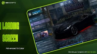 Fivem Loading Screen  genloading  ALL FRAMEWORKS [upl. by Gnilrad]
