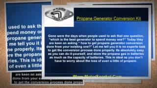 Propane Generator Conversion Kit  Motorsnorkelcom [upl. by Droffats]