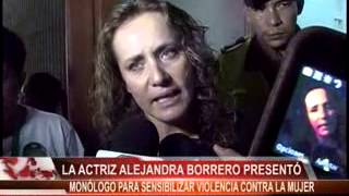 Con un monólogo la actriz Alejandra Borrero sensibilizó a mujeres monterianas [upl. by Aeriela]