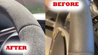 HOW TO Restore my Z06 AlcantaraSuede Steering Wheel [upl. by Ahtis256]