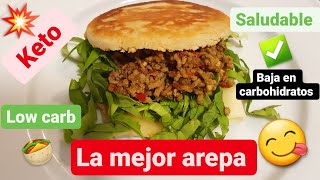 🟢 AREPAS KETO 2020  low CARB  Baja en CARBOHIDRATOS ✅ SALUDABLE 😉 [upl. by Gery]