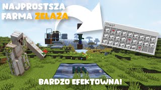 Prosta Farma ŻELAZA z Golemów w MINECRAFT 119  Łatwa do Zbudowania [upl. by Trutko]