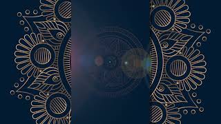 Digital Luxury Abstract Ornamental Mandala with Gold Pattern VJ Loop  4K  FREE TO USE [upl. by Eno]