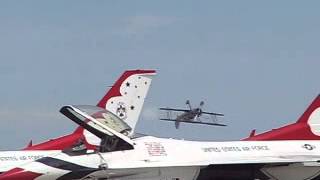 Shocking footage of biplane crash at Travis Airshow [upl. by Akeryt547]